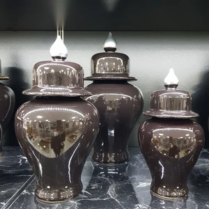 Kırat Home Desing Dekoratif 3lü Siyah Gümüş Şah Küp