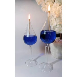 Viyale Store Lale St. Uzun Cam Kandil Ikili Set