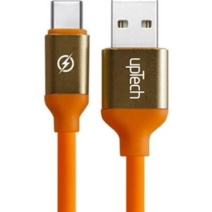 USB Type-C Silikon Kılıflı Data ve Hızlı Şarj Kablosu 1.2m Turuncu