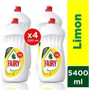 Sıvı Bulaşık Deterjanı Limon 1350 ml x 4’lü