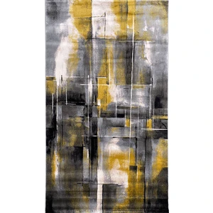 Halı Evrim HE154 Gri/Sarı 80x150 cm Modern Halı