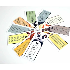 Sevimli Hayvanlar Temalı Pvc Plastik Çarpım Tablosu Kartları 8 x 19 cm