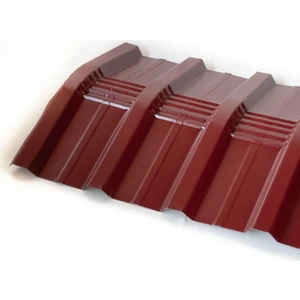 İnce Çatı Trapez Mahya Bordo Boyalı