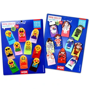 2 Set - 20 Parça Tox Emojiler ve Meslekler Parmak Kukla 106/76-2