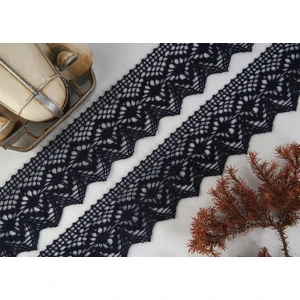 Alka Dantel 750 Pamuk Siyah Kopanaki  10 mt