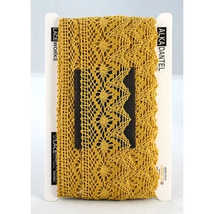 Alka Dantel 750 Pamuk Hardal Kopanaki  10 mt