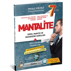 Çanta Yayınları 7.Sınıf Mantalite Sözel Mantık Muhakeme Soruları