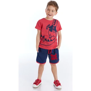 Korsan Dino Erkek Çocuk T-shirt Şort Takım