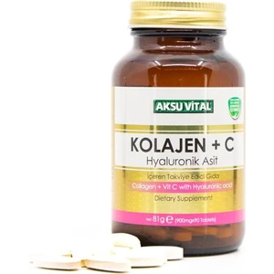 Aksu Vital  + C Vitamini Hyarulonik Asit 900 mg 90 Kapsül