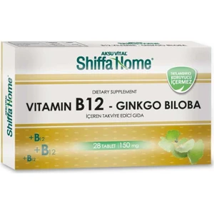 Aksu Vital Shiffa Home Bitkisel Vitamin B12-Gingko Biloba Tablet