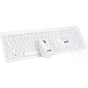 KM-6221 Beyaz Kablosuz 2.4 Ghz Q Klavye & Mouse Set