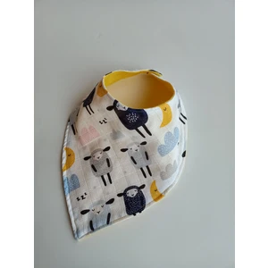 Handmade 4'lü Yenidoğan Fular Önlük,  Mama ve Diş Çıkarma Önlüğü