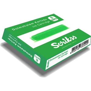 Dolma Kalem Kartuşu Yeşil 6 x 10'lu