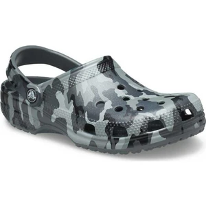CROCS Classic Printed Camo Clog 206454-0IE Unisex Gri-Siyah Sandalet&Terlik