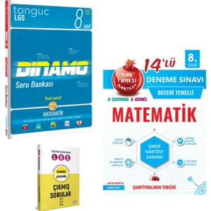 Tonguç Akademi LGS Matematik Dinamo Soru Bankası ve Nar Tanesi Matematik 14 Deneme Sınavı - Çıkmış Sorular