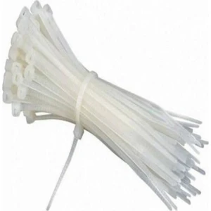 Cırtlı Plastik Kelepçe 3,6X250 100 Adet Beyaz (Kablobağı)
