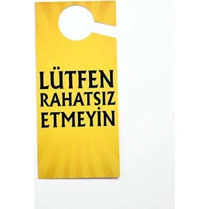 2'li "lütfen Rahatsız Etmeyin" Kapı Askı Uyarısı Pvc Plastik