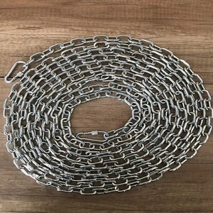 Köpek Bağlama Zinciri 7 mm 8 m +2 Vidalı Karabina(80 kg)