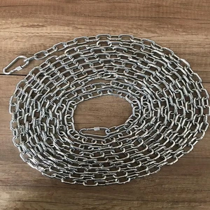 Köpek  Bağlama Zinciri 7 mm 6 m +2 Vidalı Karabina(80 kg)