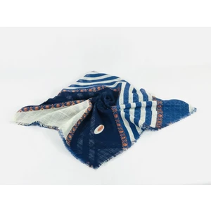 Mom Collection Flamlı Keten Tülbent Indigo