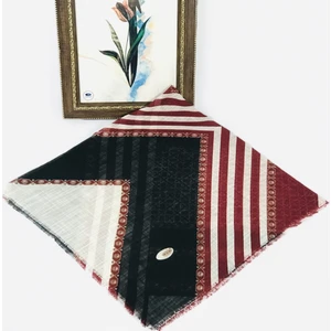Mom Collection Flamlı Keten Tülbent Siyah