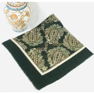 Mom Collection Flamlı Keten Tülbent Haki Yeşil