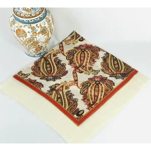 Mom Collection Flamlı Keten Tülbent Krem