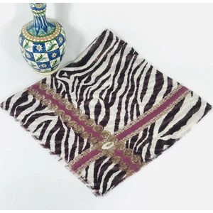 Mom Collection Flamlı Keten Tülbent Eflatun