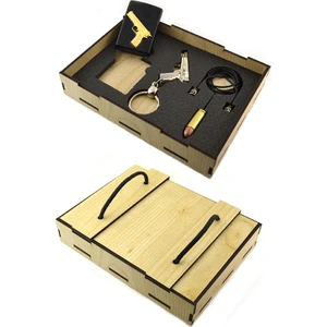 Anahtarlık Sepeti 14'lü Tabanca Rölyefli Set (3'lü)