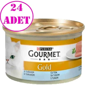 Gold Kıyılmış Ton Balıklı Kedi Konservesi 85 gr 24 Adet