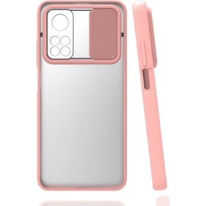 Kilifone - Xiaomi Mi 10T Pro 5g Uyumlu Kılıf Slayt Sürgülü Arkası Buzlu Lensi Kapak