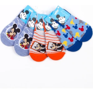Mickey Mouse Disney Mickey Lisanslı 3 Çift Çocuk Sneakers Çorap 19670
