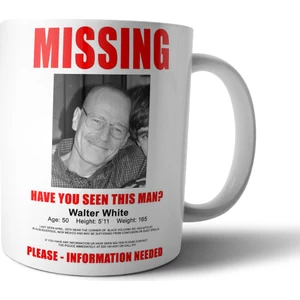 Breaking Bad Missing Walter White Poster Kupa Bardak