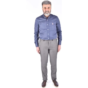 287-03 R-Germen Armürlü Keten Pantolon