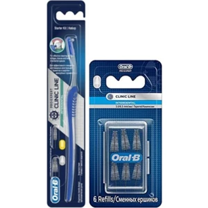 Diş Fırçası Interdental Arayüz Düz+ Arayüz Diş Fırçası + Yedeği Düz 6 Adet