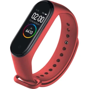 Oso Kordon Xıaomı Mi Band 3/4  Uyumlu Silikon Kordon - Kırmızı