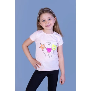 Toontoy Kız Çocuk Beautıful Today Baskılı Pul Işlemeli Tişört