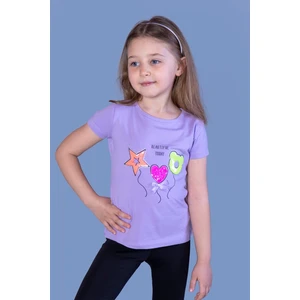 Toontoy Kız Çocuk Beautıful Today Baskılı Pul Işlemeli Tişört