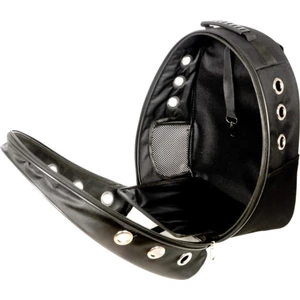 Şeffaf Astronot Kırılmaz Kedi Köpek Taşıma Çantası 42 x 22 x 33 Cm- Siyah