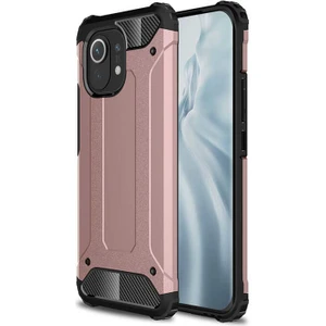 Kzy Xiaomi Mi 11 Kapak Çift Katmanlı Zırh Tank Kılıf - Rose Gold