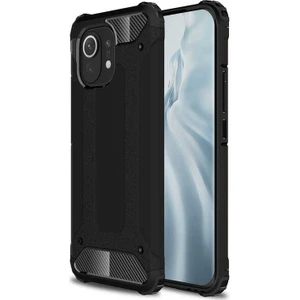 Kzy Xiaomi Mi 11 Kapak Çift Katmanlı Zırh Tank Kılıf - Siyah