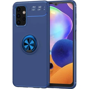 Kzy Samsung Galaxy A32 5g Kılıf Renkli Yüzüklü Manyetik Silikon Kapak Mavi - Mavi