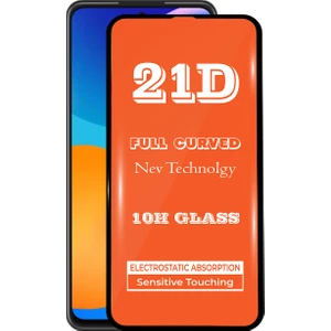 Kzy Huawei P Smart 2021 Tam Kaplayan 21D Temperli Ekran Koruyucu Cam