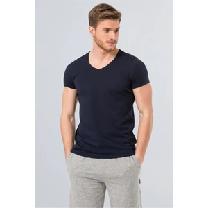 2170 Modal V Yaka Erkek T-Shirt  - Lacivert