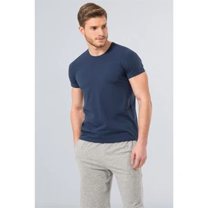 1331 O Yaka Kısa Kollu Erkek T-Shirt - Indigo