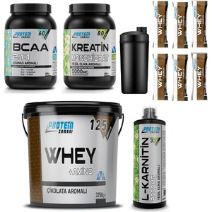 Protein Zamanı Whey Protein Tozu 3750 gr Bcaa Kreatin Lkarnitin Kombinasyonu