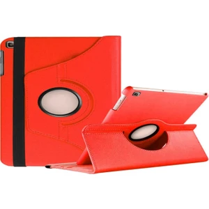 Lenovo Tab M10 Fhd Plus TB-X606F 10.3" Uyumlu Dönerli Tablet Kılıfı Dönerli Lenovo M10 X606F Kırmızı