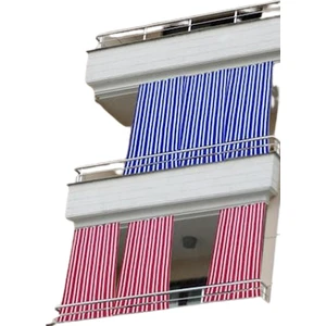 Balkon Perdesi Branda Kumaşı-Yağmur Geçirmez-Kalın-Bağcıklı-Düğmeli