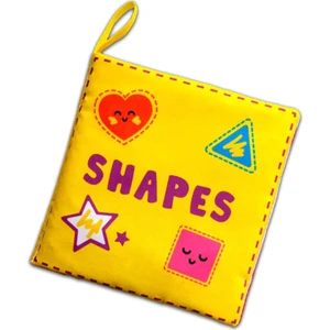 Ingilizce Şekiller Kumaş Sessiz Kitap E131 - Bez Kitap , Eğitici Oyuncak , Yumuşak ve Hışırtılı