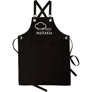 Master Evin Reisi Mutfakta Mutfak Önlüğü Siyah ST-1058